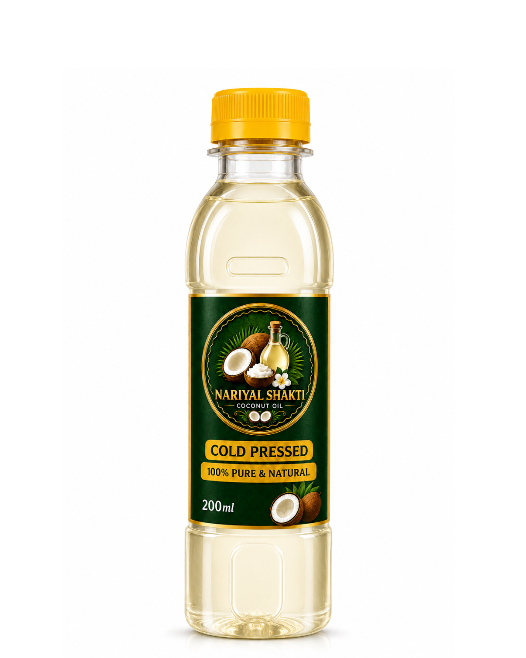 Nariyal Shakti Cold Pressed Coconut Oil – 100% Pure & Natural (200ml)