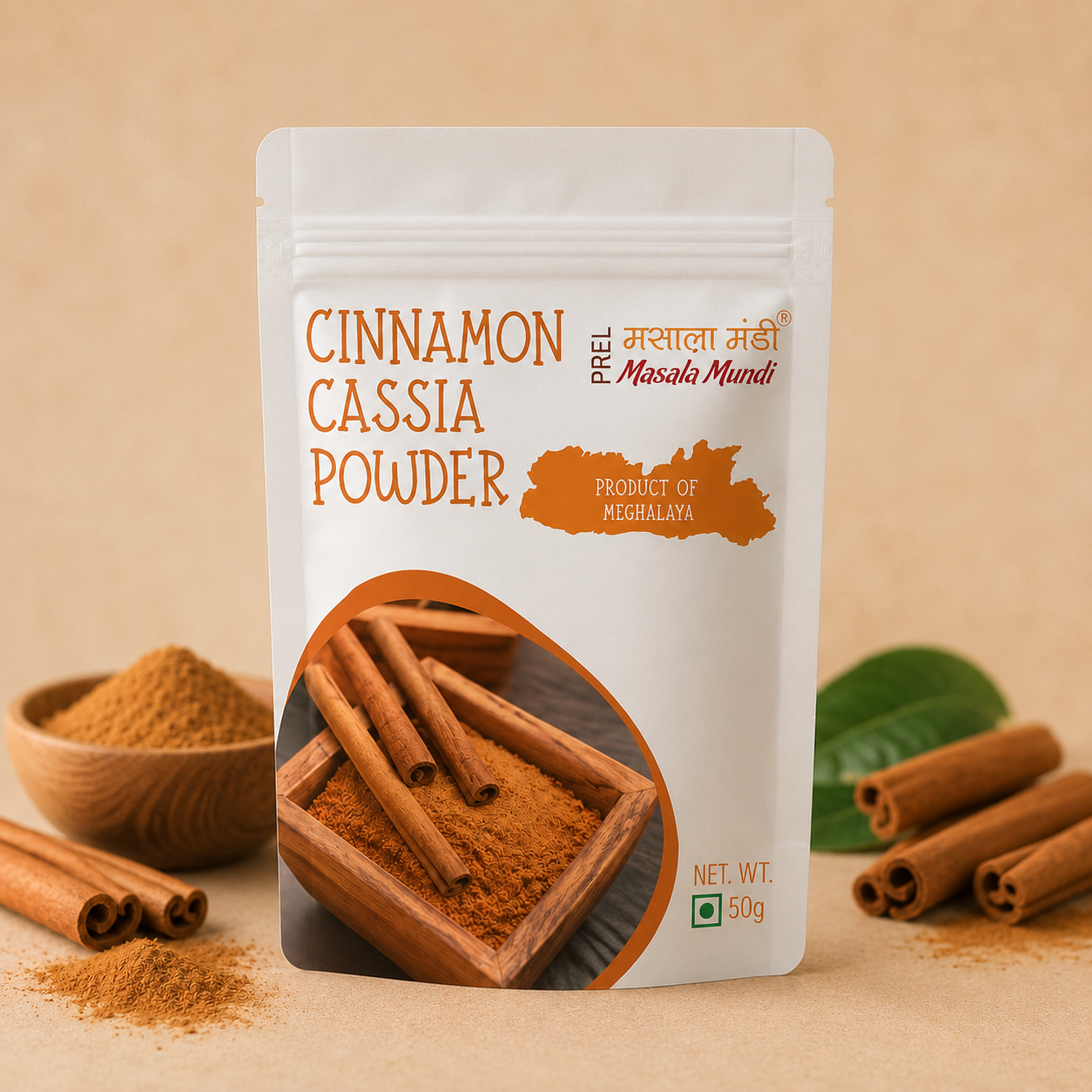 Cinnamon Cassia Powder – Product of Meghalaya (50g)