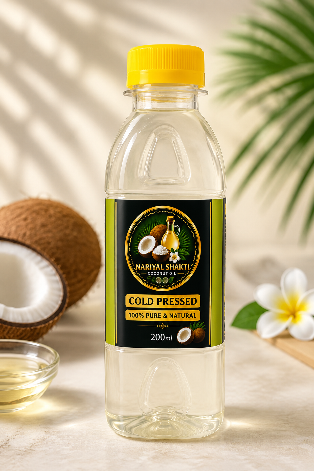 Nariyal Shakti Cold Pressed Coconut Oil – 100% Pure & Natural (200ml)